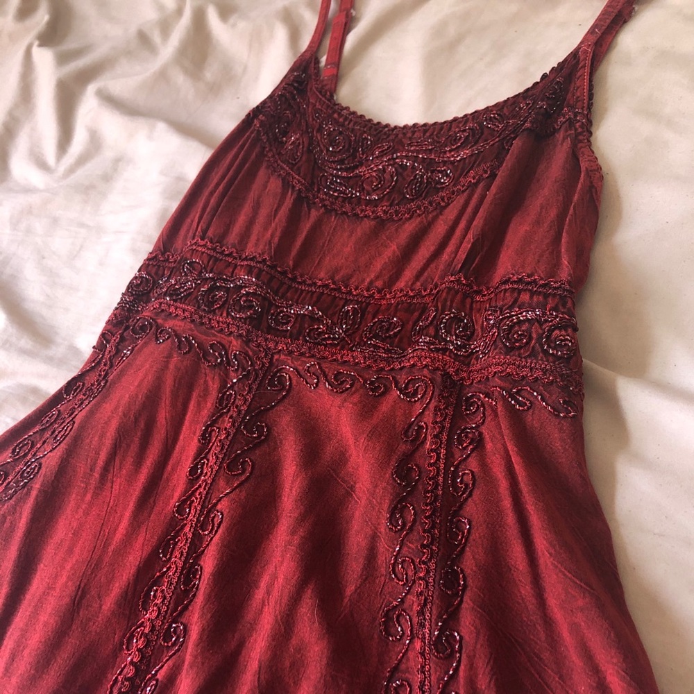 Boho beaded tank top